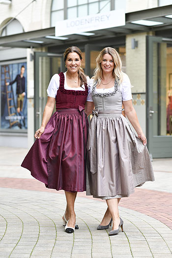 Franziska Kohlpaintner (Festzelt Pschorr Bräurosl), Karen Webb (Moderation) Ingolstadt Village, Event Tracht mit Paneltalk In Ingolstadt